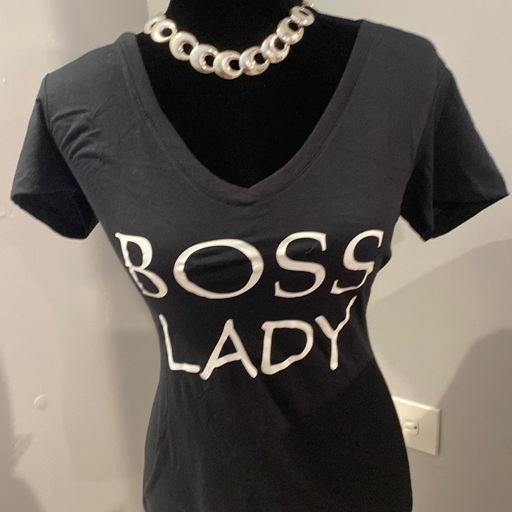 New never worn shirt -Boss Lady. Women’s black tee